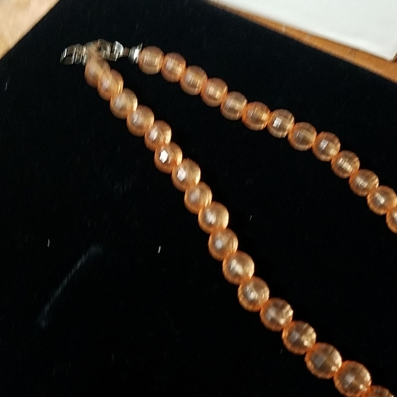 Big Baubles Necklace 23" Fall Orange - Picture 2 of 2